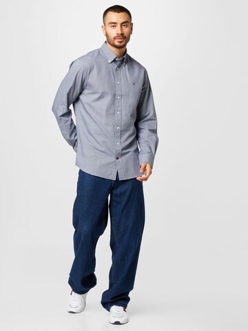 Tommy Hilfiger Tailored Regular Fit Hemd in Blau