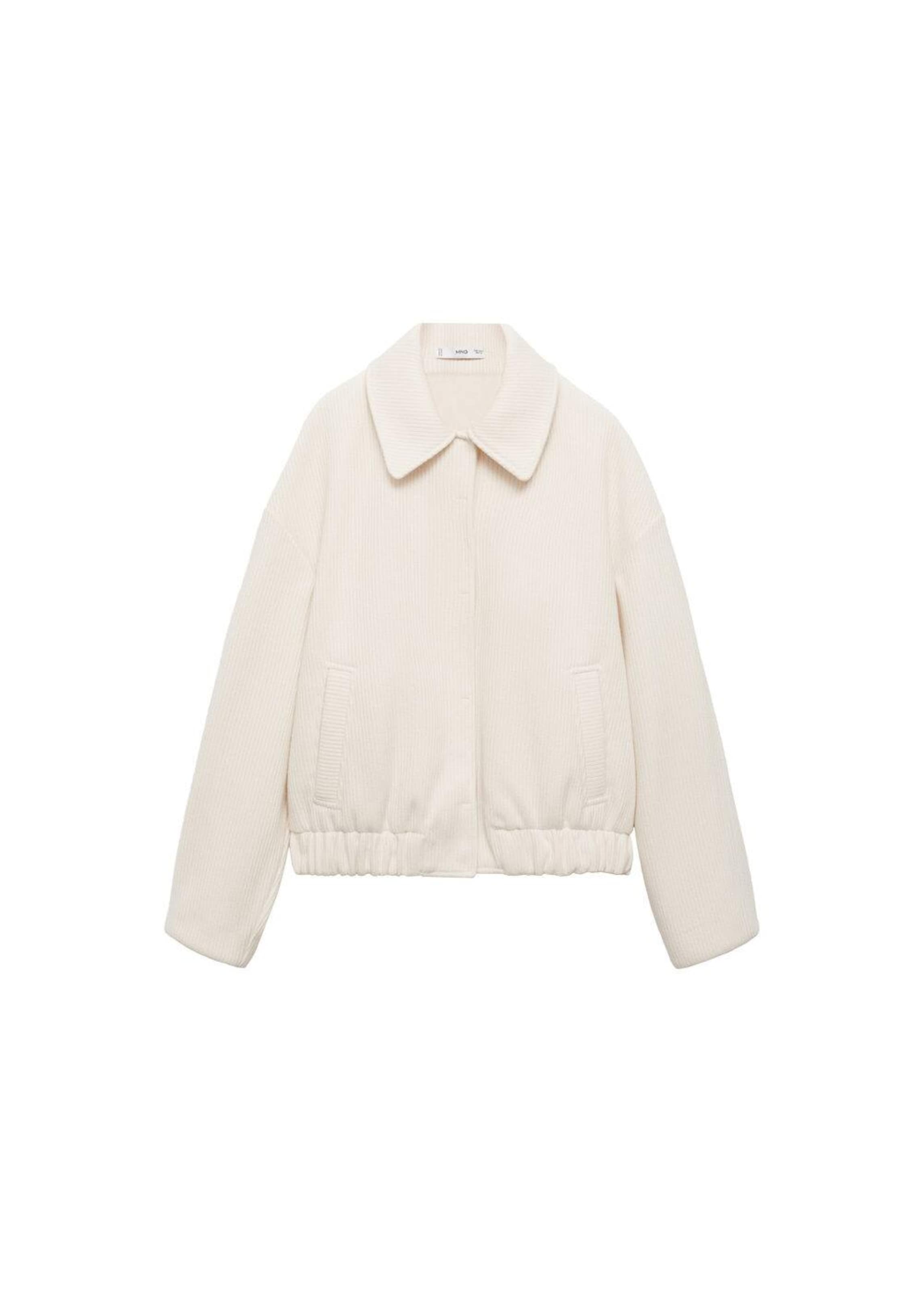 MANGO Přechodná bunda 'Sky' – bílá: přední strana