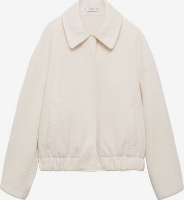 MANGO Välikausitakki 'Sky' värissä valkoinen: etupuoli