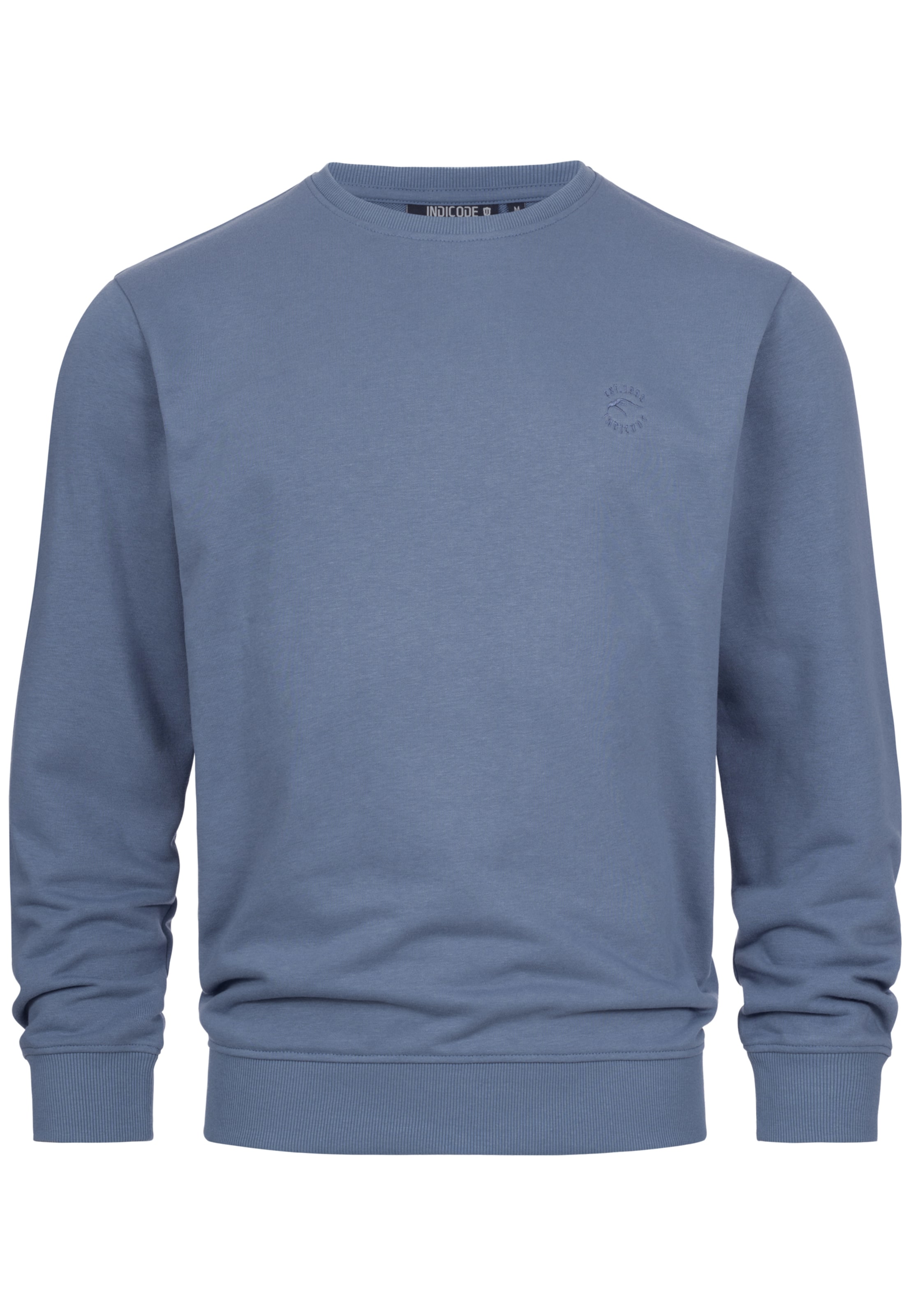 INDICODE JEANS Sweatshirt 'Holt' in Blau: Vorderseite