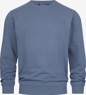 INDICODE JEANS Sweatshirt 'Holt' in Blau: Vorderseite