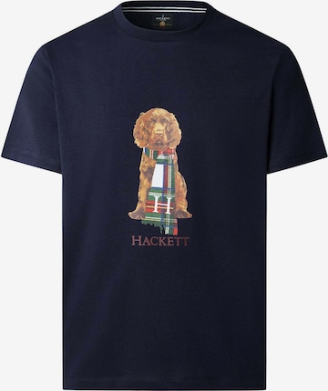 Maglietta 'Heritage Happy' di Hackett London in blu: frontale