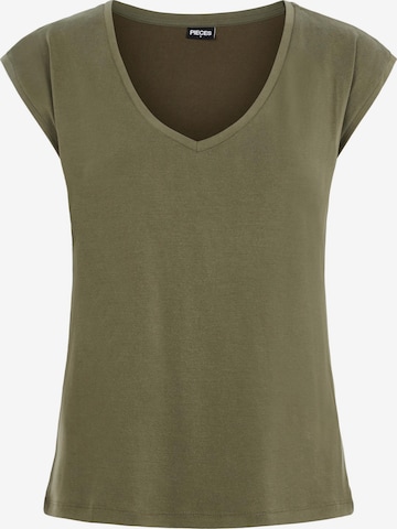 PIECES Shirt 'Kamala' in Groen: voorkant