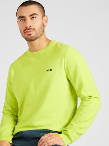 BOSS Пуловер 'Momentum' в зелено