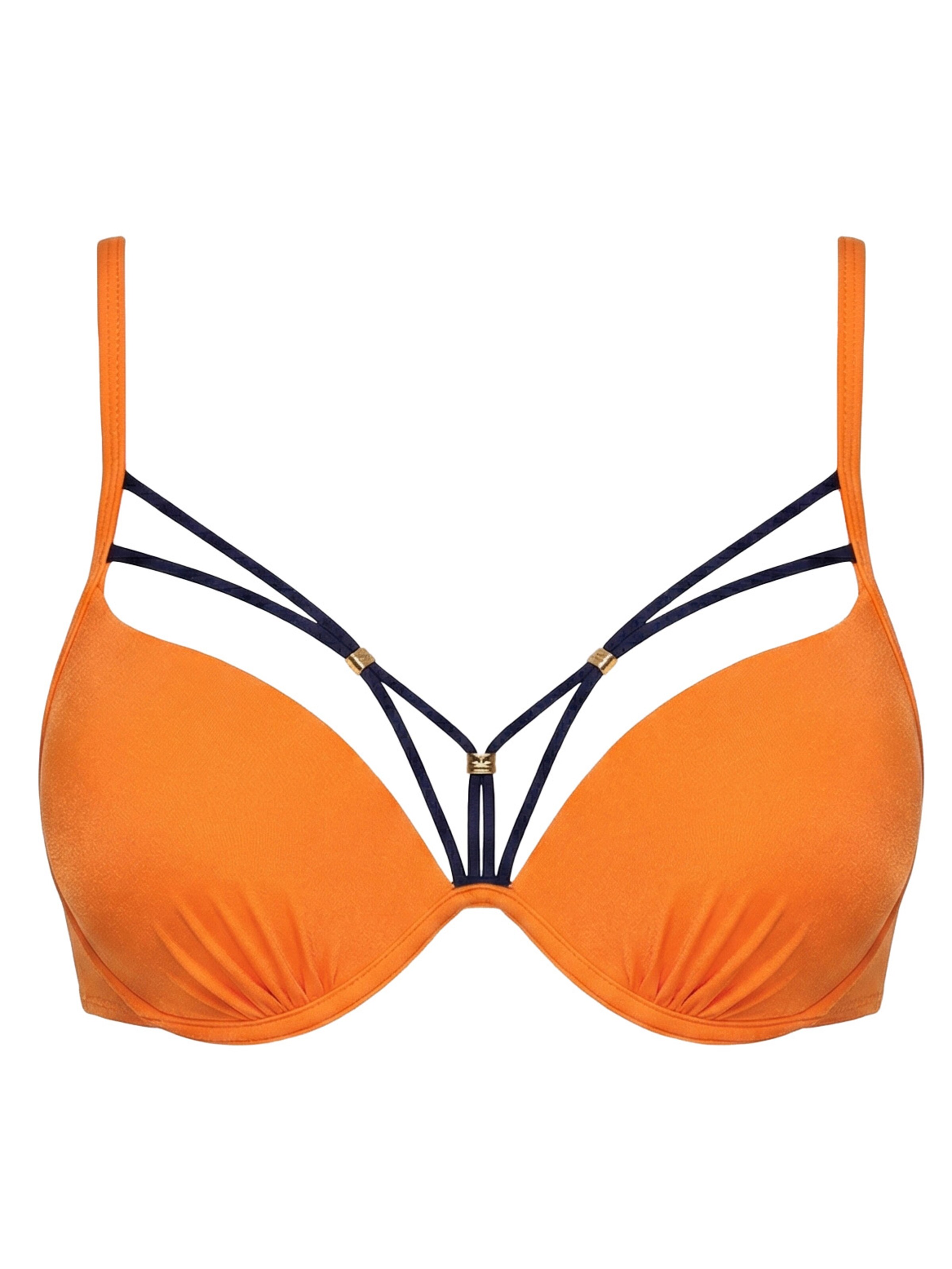 Marko Push-up Bikini top 'Dakota' in Orange: front