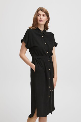 Fransa Shirt Dress 'Atel' in Black: front
