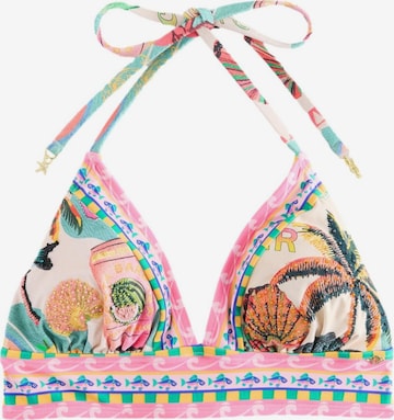 NextTrokutasti Bikini gornji dio - roza boja: prednji dio