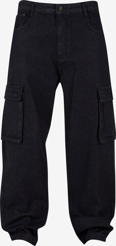 ROCAWEAR Cargojeans in Zwart: voorkant