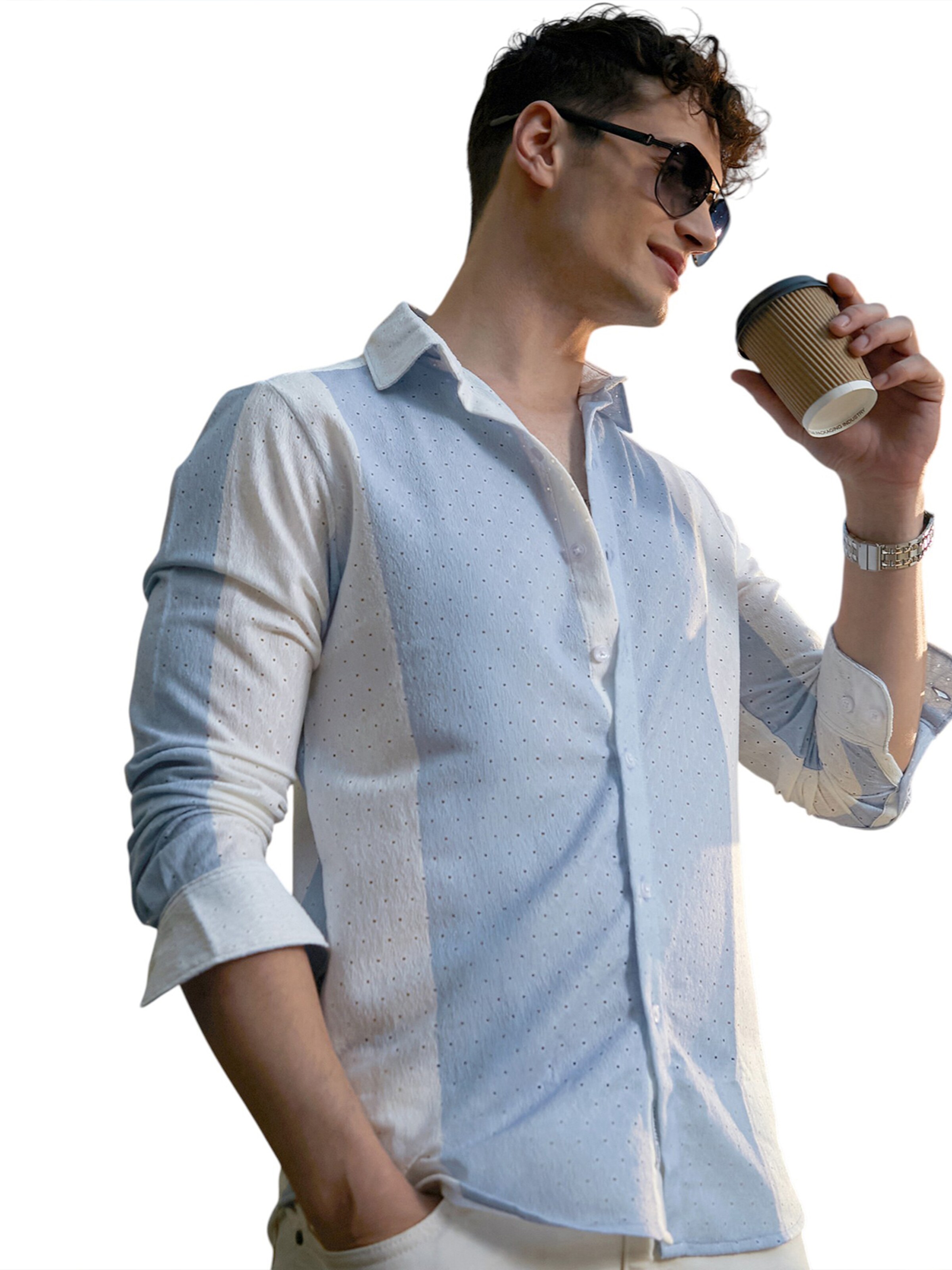 Regular fit Camicia 'Lorelai' di Campus Sutra in blu