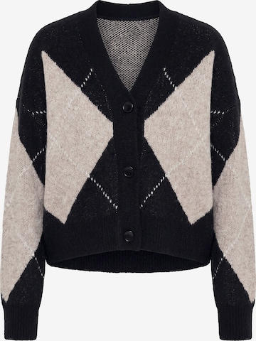 Ulla Popken Strickjacke in Schwarz: Vorderseite