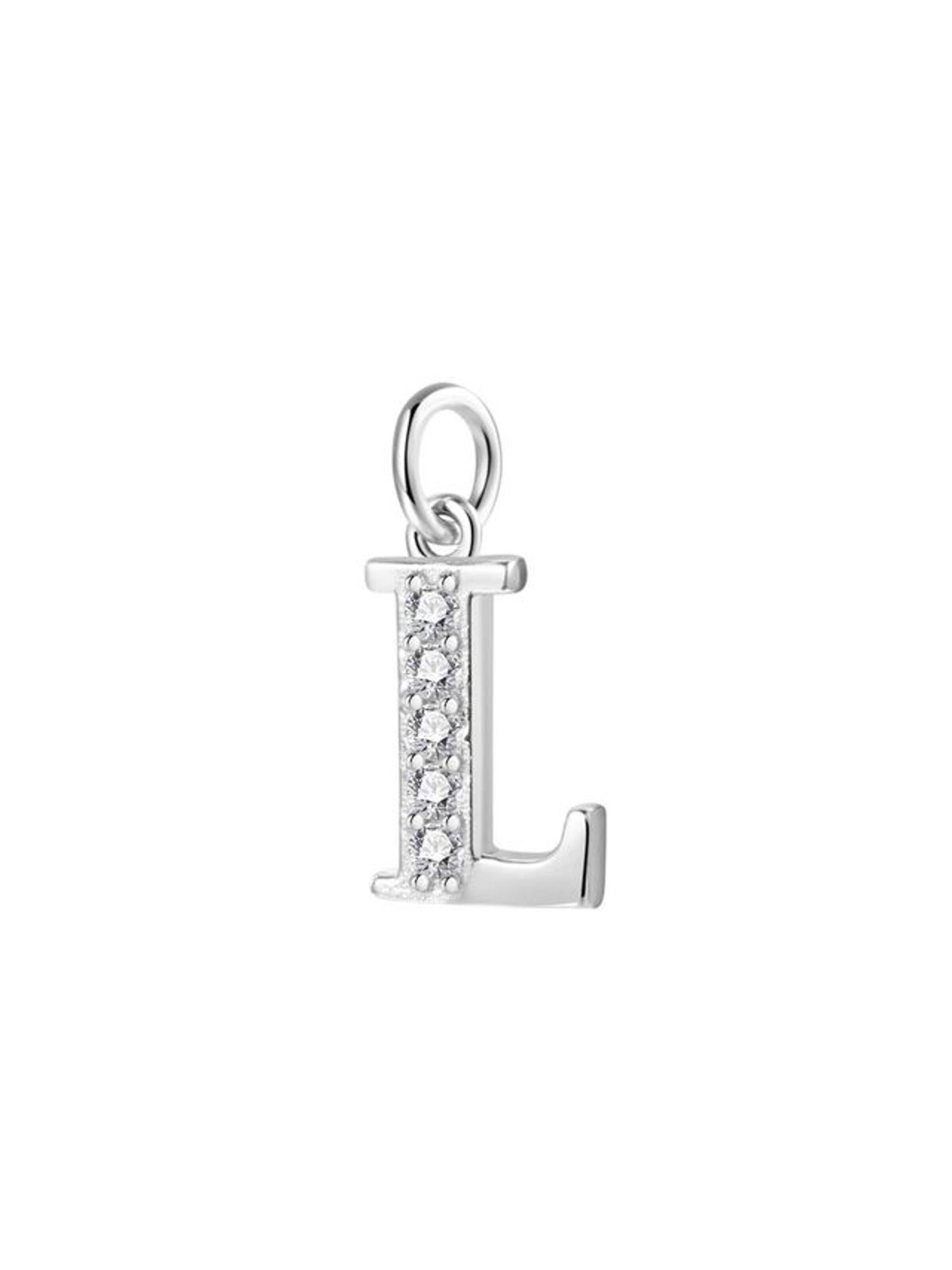 Hey Happiness Ketting 'Letter L' in Zilver