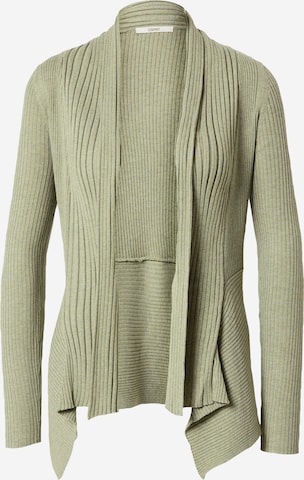 ESPRIT Knit Cardigan in Green: front