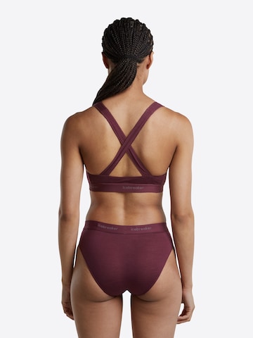 ICEBREAKER Bustier Sport bh 'Cool-Lite Sprite' in Rood