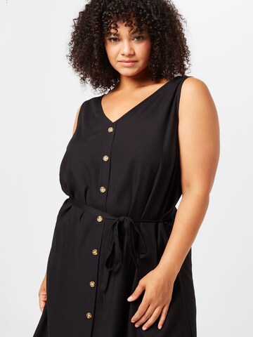 Vero Moda Curve Shirt Dress 'Bumpy' in Black