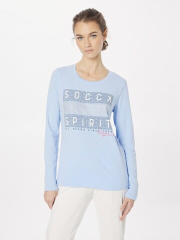 Soccx Shirt 'Into The Blue' in Blue: front