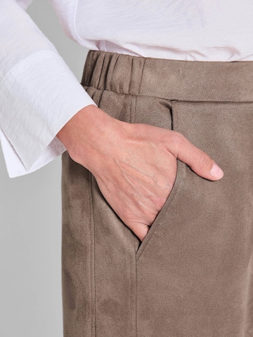 Coupe slim Pantalon 'Louisa' Goldner en marron