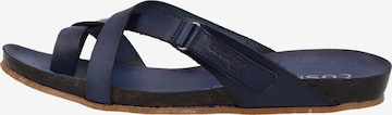 COSMOS COMFORT T-Bar Sandals in Blue: front