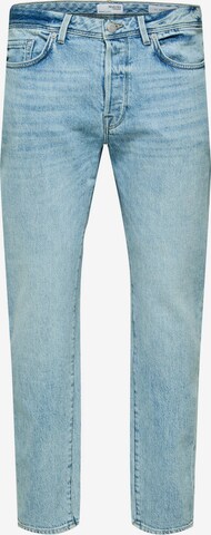 Coupe slim Jean 'Toby' SELECTED HOMME en bleu : devant