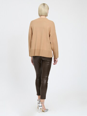 Influencer Pullover in Beige