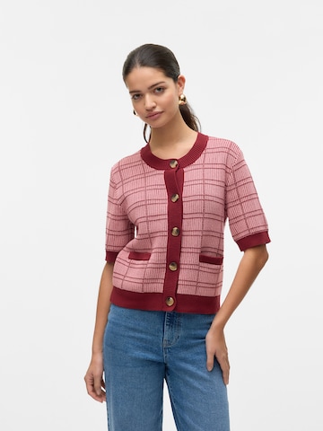 VERO MODA Вязаная кофта 'VMMARVELOUS' в Красный: спереди