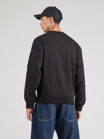 ALPHA INDUSTRIES Sweatshirt 'DTM' i svart