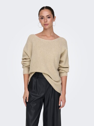 JDY Pullover 'JDYUma' in Beige: Vorderseite