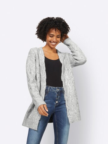 heine Knit Cardigan in Grey: front