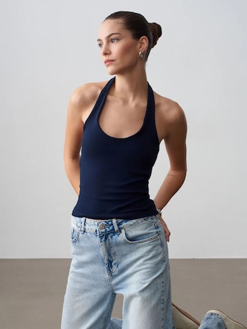 Camicia da donna di Dilvin in blu: frontale