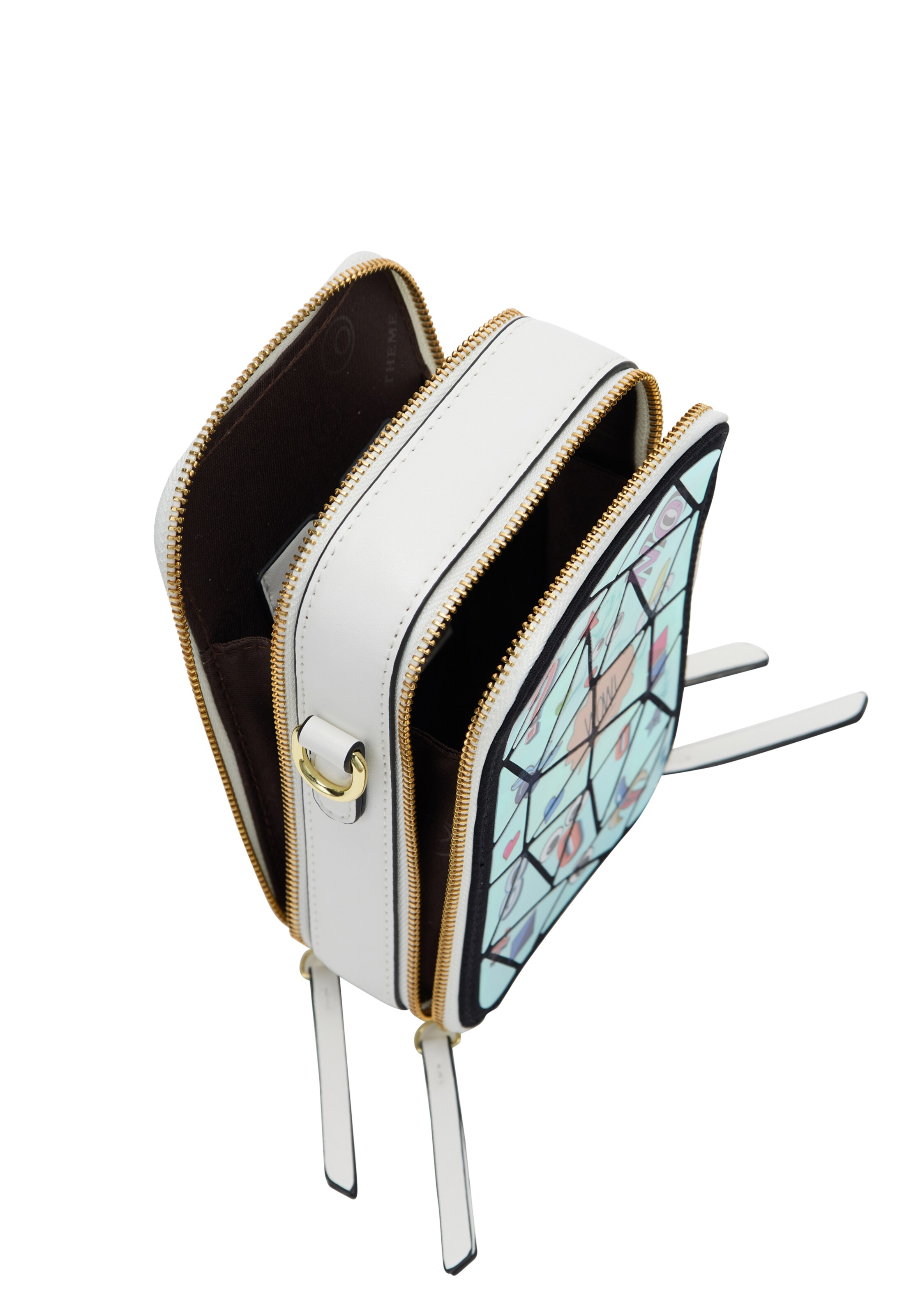 MYMO Umhängetasche 'Pop Eyetheme' in Weiß