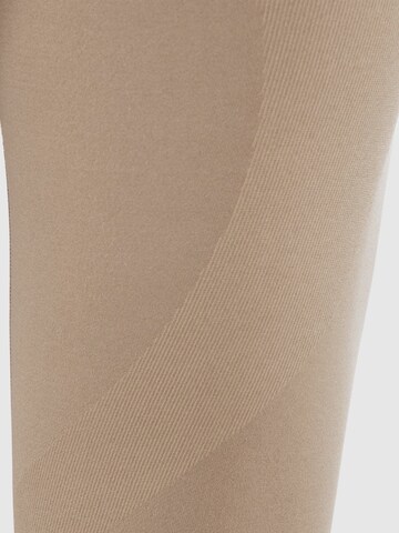 Coupe slim Leggings Smilodox en marron