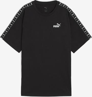 PUMA T-shirt 'Ess' i svart: framsida