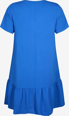 Zizzi Shirt Dress 'Macy' in Blue