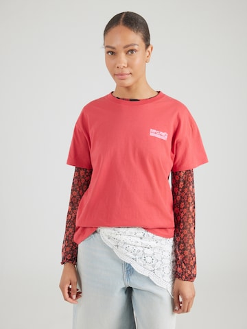 RIP CURL - Camiseta 'OCEAN BREAK' en rojo