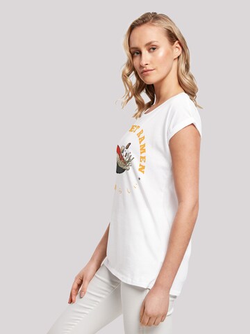 F4NT4STIC T-Shirt 'Lets get Ramen' in Weiß