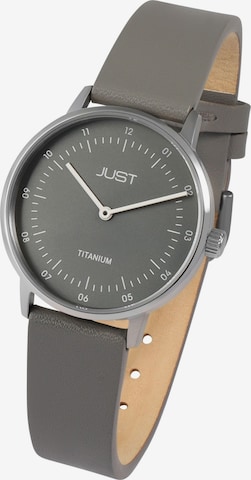 JUST Analog Watch 'Damara, 5 ATM' in Grey: front