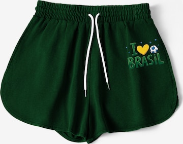 GORHEY Loose fit Pants in Green: front