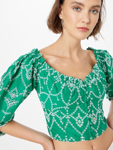 Gina Tricot Blouse 'Tindra' in Groen