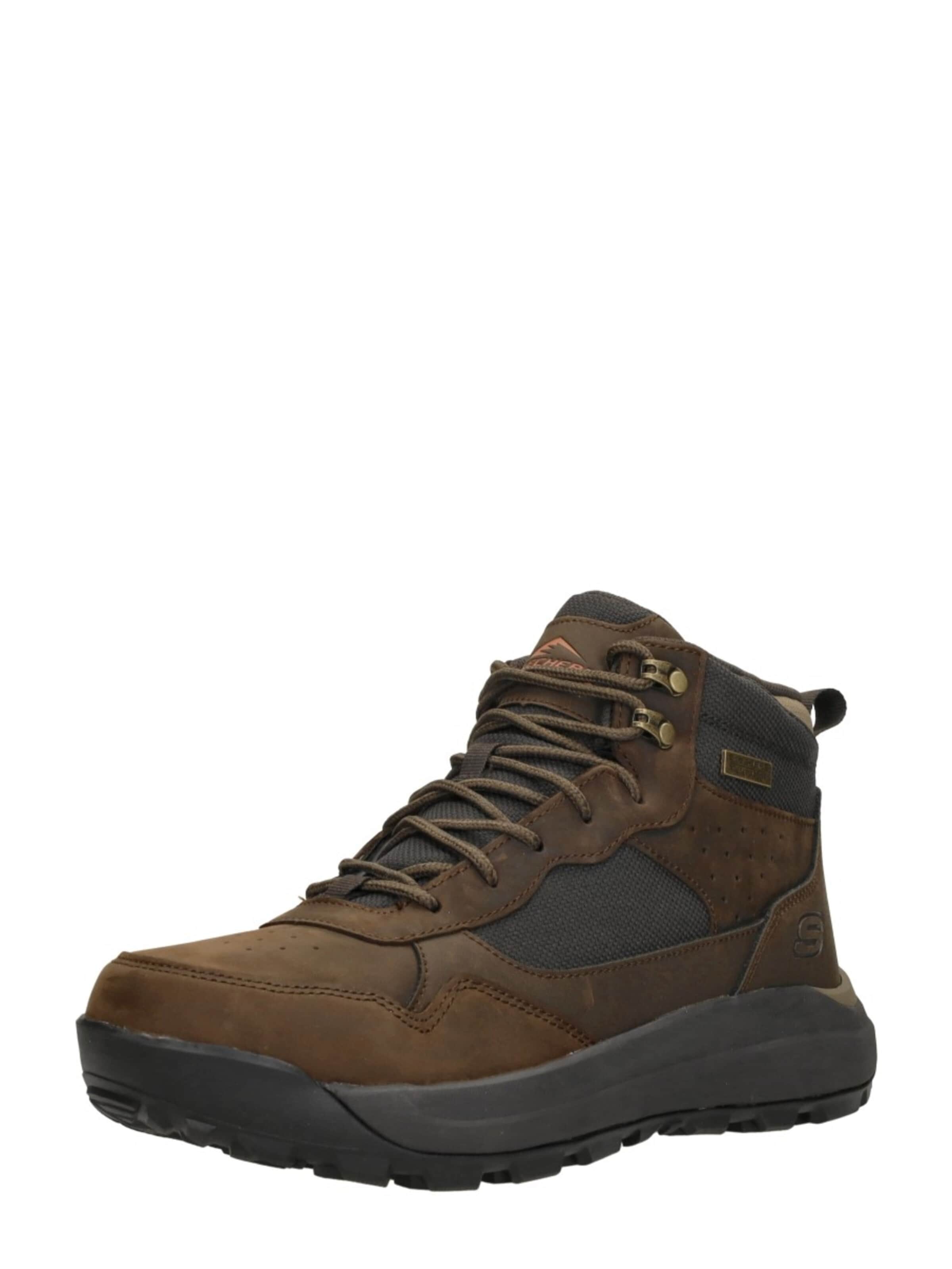 SKECHERS Lace-up boot 'Cambert' in Brown