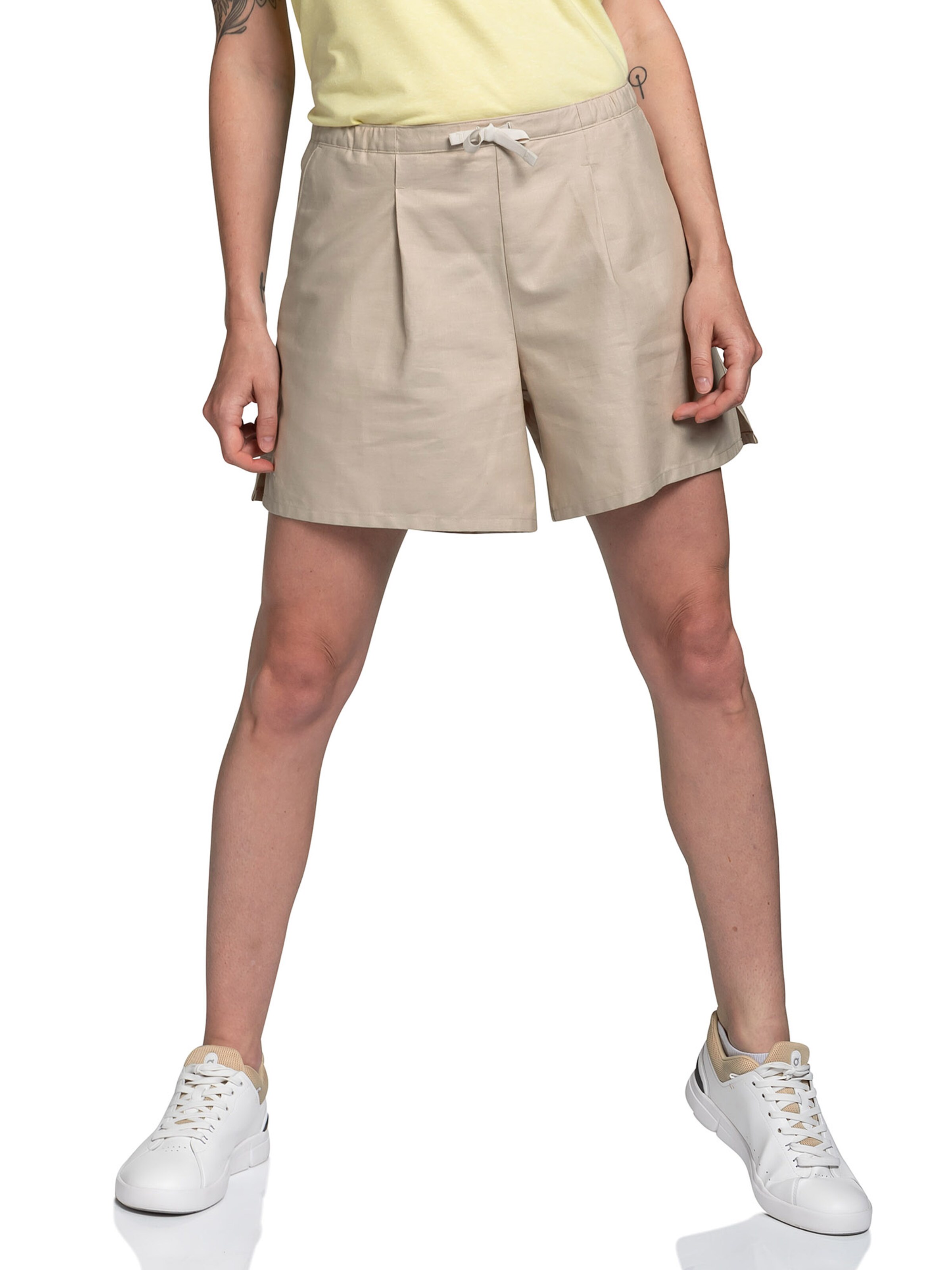 Schöffel Regular Outdoor trousers 'Bilbao' in Beige: front