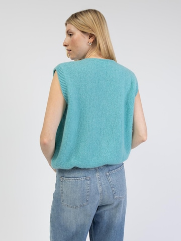 BROKE + SCHÖN Strickjacke 'Lockere Strickweste'‌‌‌‌‌‌‌‌‌‌ in Blau