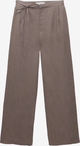 Pantalon à pince Pull&Bear en gris : devant