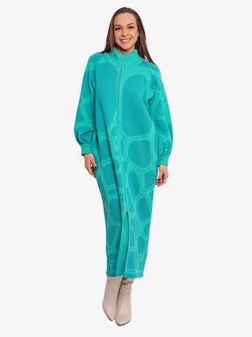 Csillag Zsuzsi Knitted coat 'Bohemia' in Green