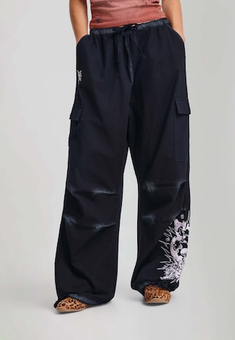 regular Pantaloni funzionali di Ed Hardy in nero: frontale