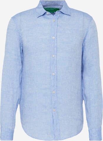 UNITED COLORS OF BENETTON Button Up Shirt in Blue: front