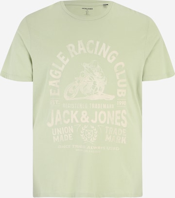 Jack & Jones Plus T-Shirt 'BIKE' in Grün: predná strana
