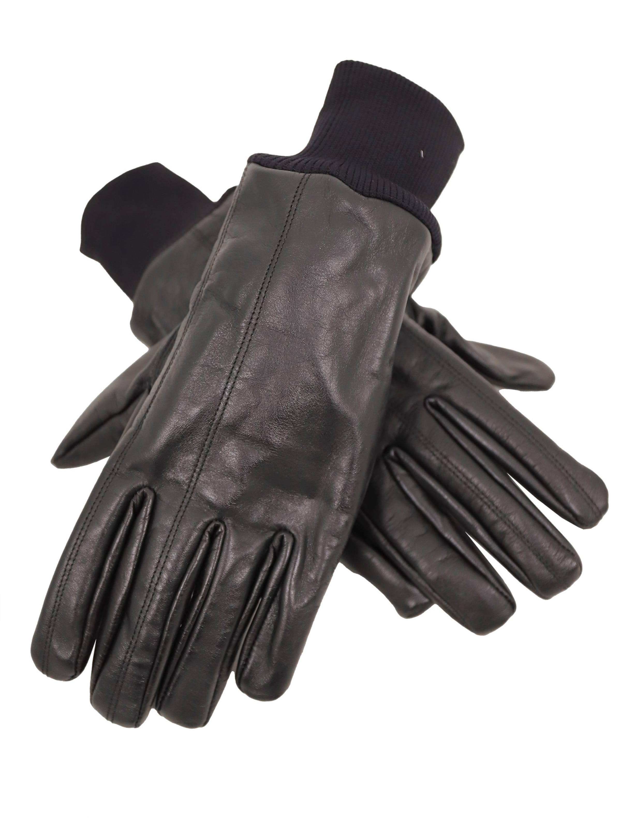 Lederjacken24 Fingerhandschuhe‌‌‌‌‌ in Schwarz
