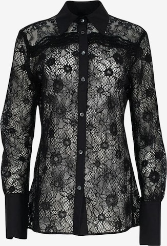 Camicia da donna 'PINKO COLINE CAMICIA PIZZO REBRODE CAMICIA' di PINKO in nero: frontale
