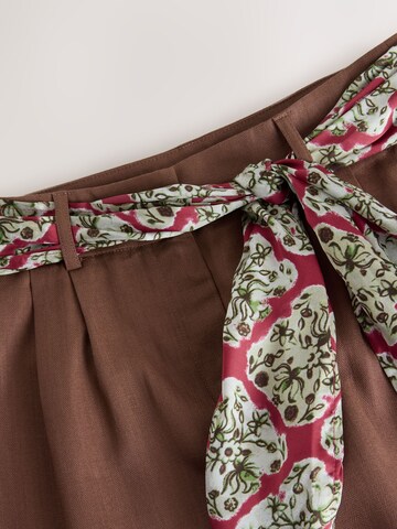 Wide Leg Pantalon Next en marron