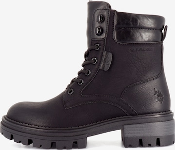 Bottines à lacets 'Anita' US POLO ASSN. en noir : devant