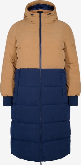 Zizzi Abrigo de invierno 'CAPEACHY' en genciana / marrón claro, Vista del producto